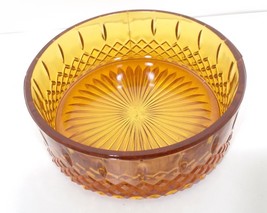 Indiana Glass Princess Amber Giftware Glass Candy Dish No Lid - £31.46 GBP