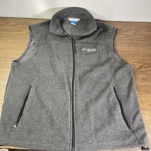 Columbia Vest Mens XL Gray Sleeveless Zip Up - $21.18