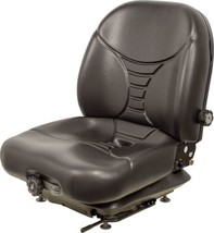 Milsco V5300 Black Vinyl Mech. Suspension Seat &amp; Seatbelt with Safety Switch - £549.34 GBP