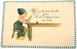 Postcard Dutch Girl You iss de best date fer grew If all I think of you iss true - £1.59 GBP