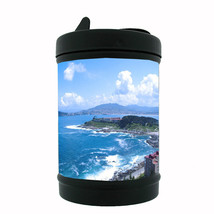 Ocean View D6 Black Metal Car Ashtray / Mini Trashcan - $12.82
