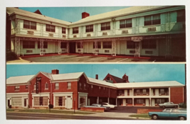 Virginia Motel Split View Old Cars Alexandria VA Dexter Press UNP Postcard 1967 - £4.72 GBP