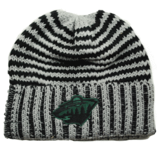 Minnesota Wild Reebok KT95Z NHL Team Ribbed Cuffed Knit Hockey Beanie Hat Toque - £16.66 GBP