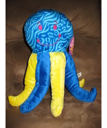 OCTOPUS BLUE YELLOW Brand New Plush NWT Stuffed Animal w/ Tags 14&quot; SUGAR... - $9.99