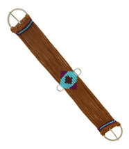 Western Saddle Tack 17-Strand Brown Cotton Acrylic Aztec Cinch 9798 - $409.22 MXN