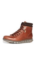Cole Haan Men Zerogrand Hiker Waterproof Hiking Boot British Tan Leather... - $69.77
