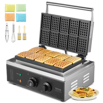 VEVOR Commercial Waffle Maker, 10PCS Rectangle Waffle Baker Machine, 1550W - €102,85 EUR