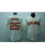 SF Giants #25 Barry Bonds Jersey Old Style Uniform Cream - €39,08 EUR
