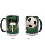 Portland Timbers MLS Soccer Ball Inner Color Ceramic Coffee Mug Tea Cup ... - $436.59 MXN