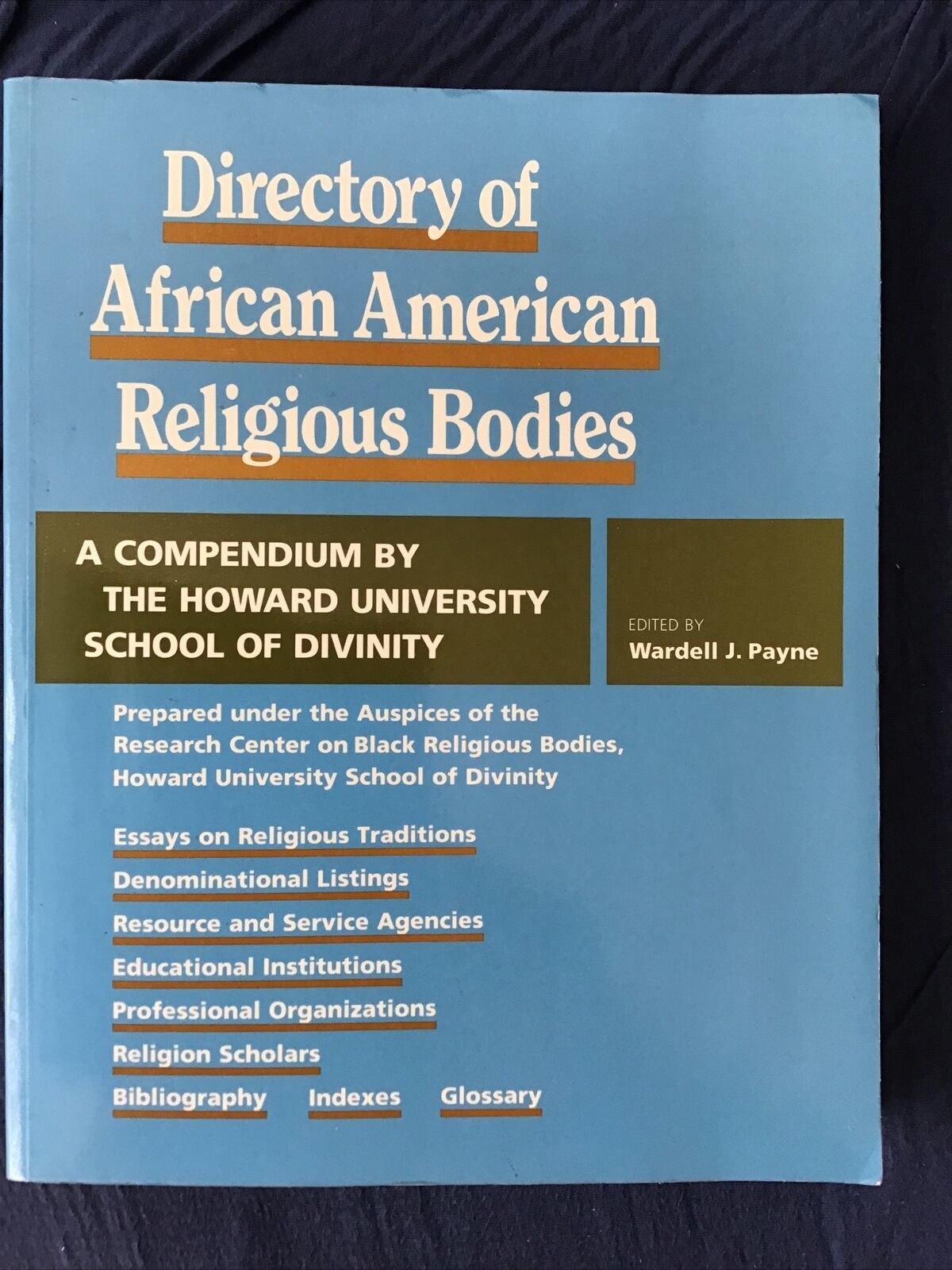 Directory Of African American Religious Bodies Howard University 1991 - $28.71