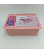 BINBLEOM Plastic storage containers for household or domestic use, pink - $15.07 CAD