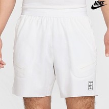 Nike Court Advantage 6-Inch Tennis Short Men&#39;s Sports Pants AsiaFit FZ6914-100 - £61.39 GBP