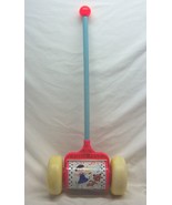 Vintage 1963 Fisher Price TODDLER MUSICAL MELODY CHIME ROLLER PUSH TOY #757 - £23.25 GBP