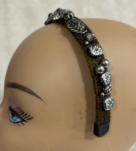 Ornate Silver Tone Trim Ladies Headband Hair Accessory - £6.52 GBP