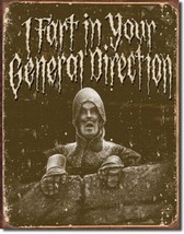 Monty Python Holy Grail Fart Classic Movie TV Vintage Advertising Metal Tin Sign - £12.62 GBP