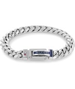 Tommy Hilfiger Jewelry Men&#39;s Stainless Steel Chain Bracelet - Silver - $506.27 CAD