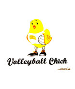 T-shirt Chick Cotton Volleyball L XL 2XL NEW Sports Girls NWT White - £17.45 GBP