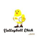 T-shirt Chick Cotton Volleyball L XL 2XL NEW Sports Girls NWT White - $22.22