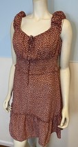 Yidarton Red and White Print Peasant Sundress Size XL, NWT - $12.34