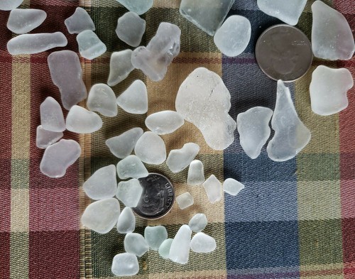 40+ Pieces ~ Genuine Lake Erie Beach Glass ~ Surf Tumbled ~ Frosted Color (128) Item image 3