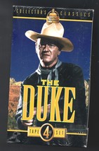 Sealed  John Wayne &quot;The Duke&quot; 4 VHS Boxed Set-Lawless Range, Blue Steel, etc. - £10.83 GBP