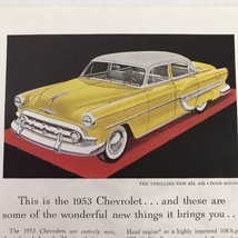 1953 Chevrolet Vtg Print Ad - £7.90 GBP