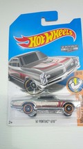 Hot wheels 67 pontiac gto musclemania die cast silver 8/10 toy red stripe - £6.72 GBP