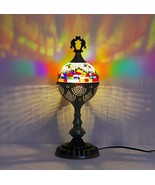 Beautiful Turkish Mosaic Stained Glass Bedside Table Lamp - $89.97
