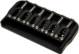 6-String US Fixed Guitar Bridge .125 Black - £113.16 GBP