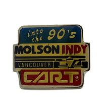 1990 Molson Indy Coors Beer Vancouver IndyCar PPG Race Car Racing Lapel Hat Pin - $7.95