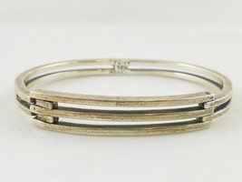 MODERNIST Sterling Silver Bangle BRACELET - MEXICO - FREE SHIPPING - £59.43 GBP