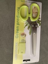 Herb Scissors - Green Products- 5 Layer Stainless Steel, Dishwasher Safe... - $5.93