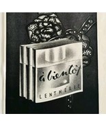 1940 A Bientot De Lentheric Woman&#39;s Perfume Advertisement Beauty HM2EE - $27.41 CAD