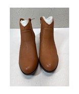 Lucky Brand Belia Leather Ankle Boot Booties Women’s Zip Up Size 7.5 NWOT - $56.00 CAD