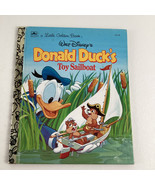 Little Golden Book Walt Disney Donald Duck&#39;s Toy Sailboat Chip Dale Vint... - $20.30 CAD