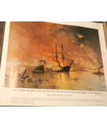 Our Navy in Action 16&quot; x 20&quot; print BATTLE OF NEW ORLEANS (circa 1960s) - £11.83 GBP