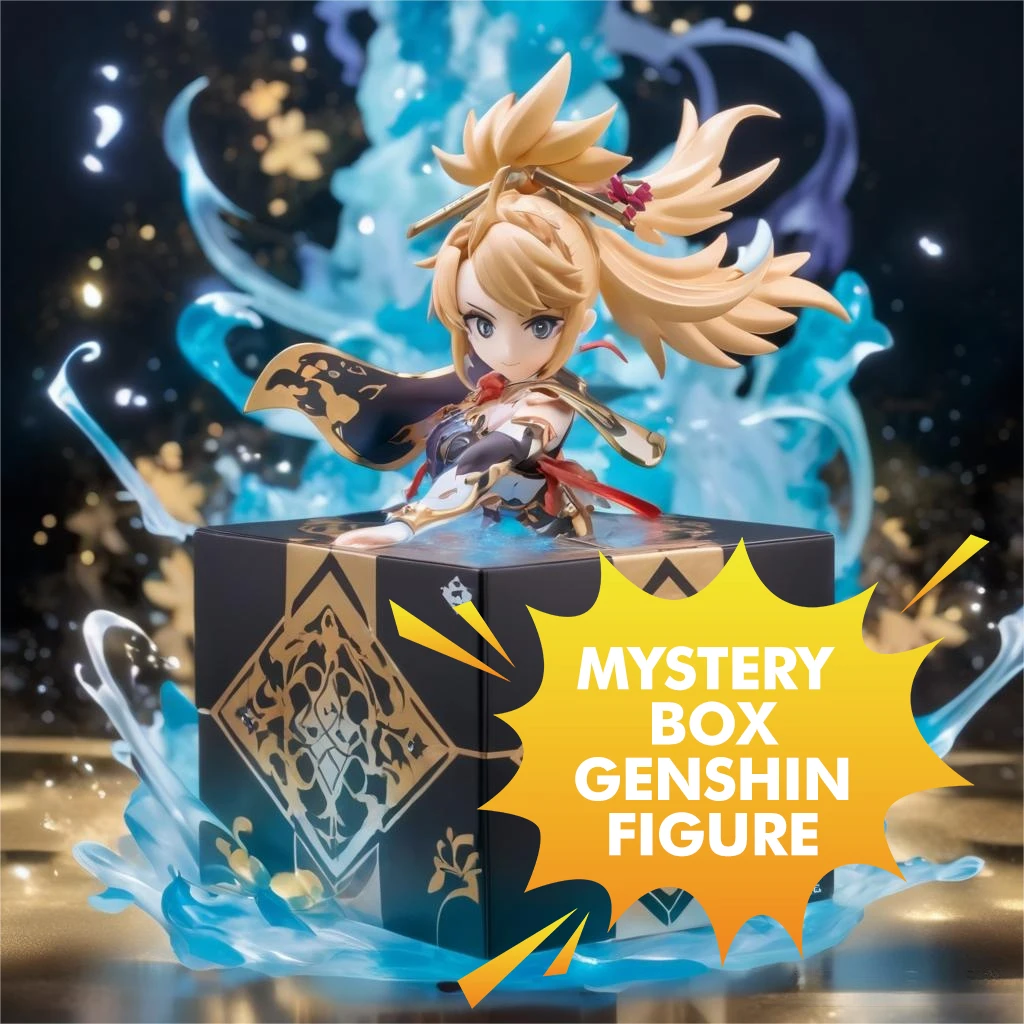 Genshin Impact Mystery Box Anime Figure Game Action Figure Blind Box Lucky Model - £11.16 GBP+