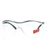 Clear Lens Protective Safety Glasses UV 400 ANSI Z87.1+ Adjustable Temple - £10.24 GBP