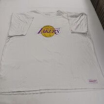 Mitchell & Ness Los Angeles Lakers T-Shirt Men's 5XL White Cotton Basketball image 13
