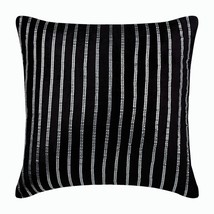 Black Throw Pillow Covers 16&quot;x16&quot; Velvet, Bring Back Black - £27.44 GBP+
