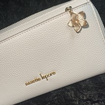 Nanette Lepore POLLIE Wristlet ORGANIZER Vegan Leather EGGSHELL NEW - $1,257.41 MXN