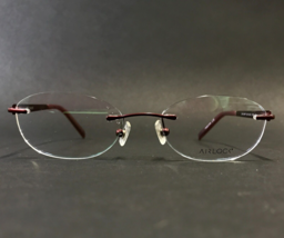 Airlock Eyeglasses Frames LOVE UNITY 204 604 Burgundy Bordeaux Red 51-18-135 - £45.86 GBP