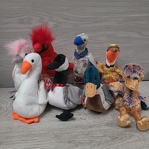 TY Beanie Baby Bird Lot of 8 Swan Cardinal Duck NWT Retired Plush Stuffed Toy - £15.72 GBP