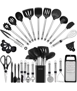 Kitchen Utensil Set-Silicone Cooking Utensils-33 Kitchen Gadgets &amp; Spoon... - $51.44