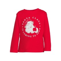 Holiday Time Toddlers&#39; Christmas Long Sleeve T-Shirt, Red Size 12M - £11.86 GBP