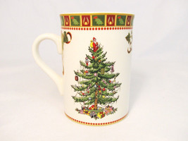 Spode Christmas Tree Sentiment Coffee Mug Cup with Decorative Canister Tin 9 Oz - £16.35 GBP