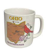 Vintage Ohio Buckeye State Mug Cup Cardinal 1980s - £11.34 GBP