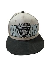 LAS VEGAS RAIDERS NEW ERA 9FIFTY SNAPBACK HAT ADJUSTABLE NFL SPELLOUT PO... - $27.50