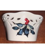Lenox American by Design Winter Greetings Pierced Small Holly Bowl - MINT - €8,59 EUR