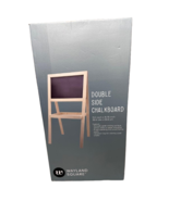 Wayland Square Double-Sided Chalkboard with Wooden Tray – 15.5&quot;x11.75&quot; - $29.70